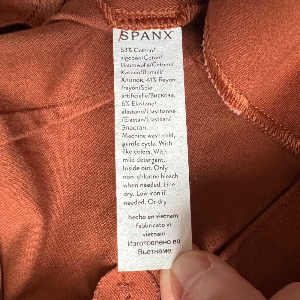 Worn once On The Go Ankle Slim Straight Pants In Bronze Glow Size  M - Picture 13 of 14